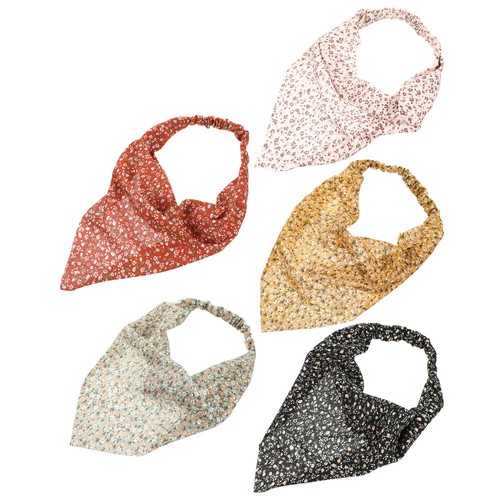 5 Stück Kopftuch Seide Kopftücher für schwarze Haare Haarbandana - Bild 2 von 12