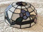 Vintage Stained Glass Floral Flower Table Accent Lamp Shade - Tiffany Style