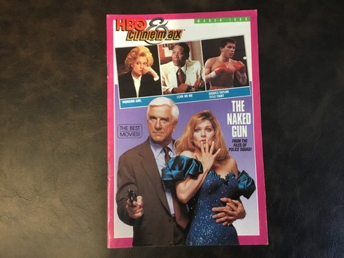 HBO & Cinemax TV Movie Booklet Program Guide March 1990 The Naked Gun ...