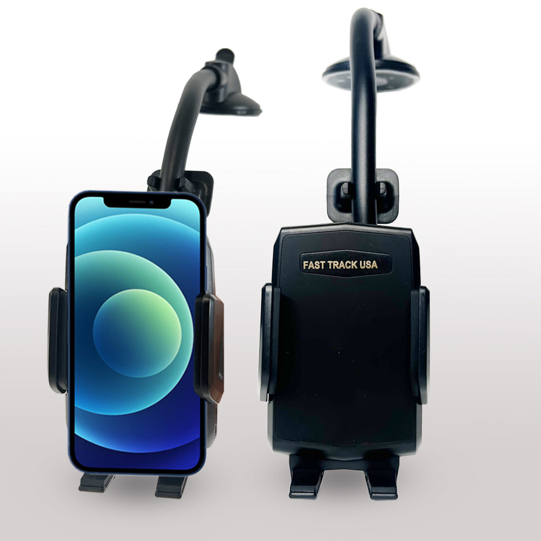 Car Phone Mount Holder with Long Neck Anti Shake Cradle -360 Degree Rotation-image
