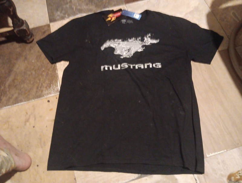 Vintage Ford Mustang Graphic T-Shirt XL Short Sleeve Black