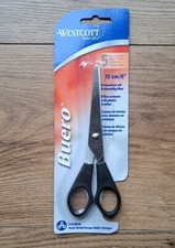 Image of Westcott 6 Inch Buero Scissors - Stainless Steel - Black Handle - Single