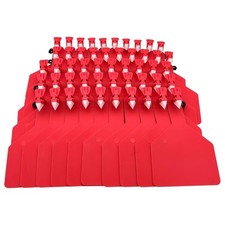 50Pcs One-Piece TPU Cattle Ear Tags Blank Livestock Animal Identification Tags