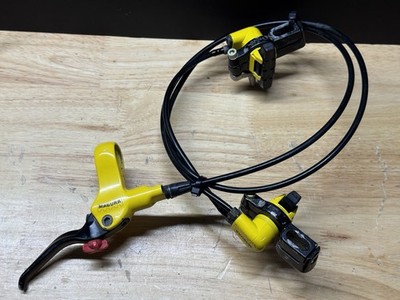 Magura HS Hydraulic Rim Brake Set Yellow Black HS22 HS33 MTB Retro