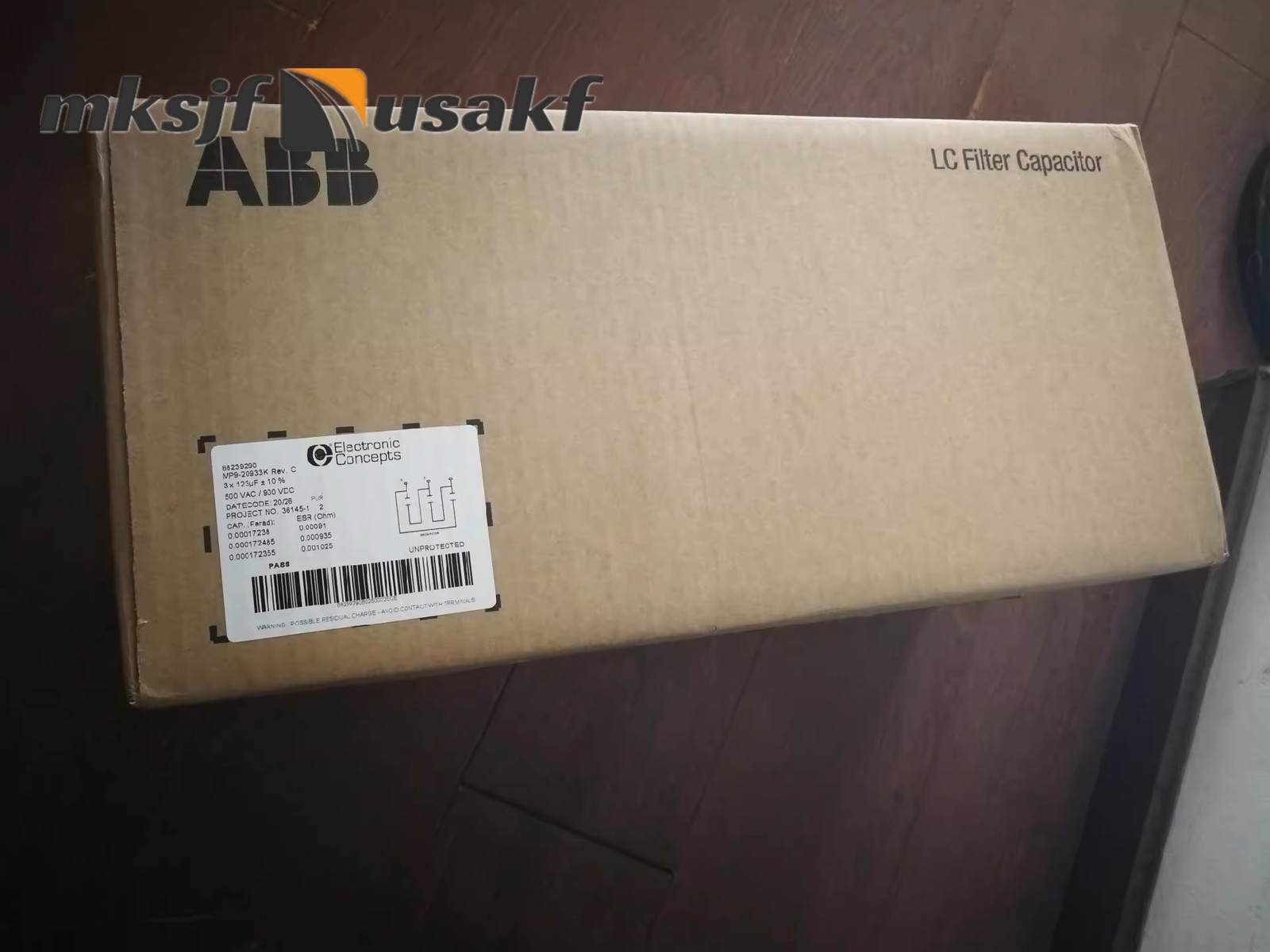 ONE MP9-20922K 64783785 500VAC 246μF electronic concepts europe MP9 20922K