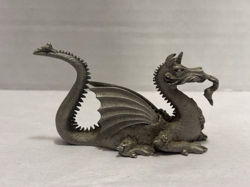 Spoontiques 1980 Pewter Dragon Miniature PP508 Figurine Long Tongued