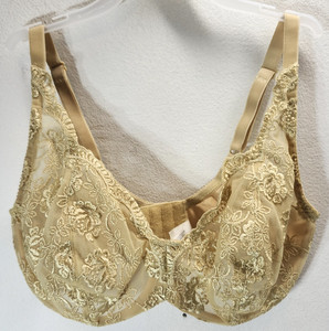 Victoria Secrets Women's Bra Size 36D Yellow Floral Design Unlined