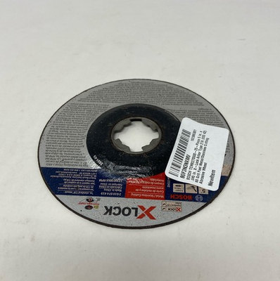 #ad BOSCH X LOCK 5 in x .045 in Type 27A 60 Grit Metal Stainless Cutting Wheel Black $4.49