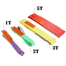 1-5T Tonne Ton Heavy Duty Lifting Sling Lift Pull Strap Tree Strop Rope Recovery
