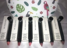 Six Burberry Full Kisses Long Lasting Lip Colours Cosmetic Bag Retails For 204