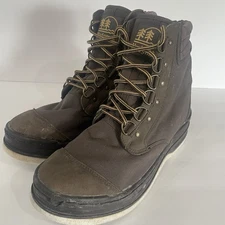 HODGMAN Mens Wading Boots Lakestream Sz 12 Brown Felt Bottoms Fishing Outdoors