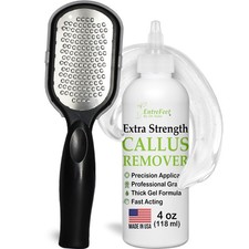 Dr. Entre's Callus Remover Gel & Foot File: Extra Strength Callus Remover for...