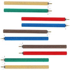 10 Pcs Parrot Perch Stand Paw Grinding Stick for Parrots Parakeets Lovebirds
