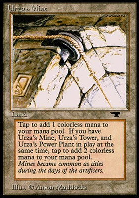 Urza's Mine (Pulley) PL/MP, English MTG Antiquities