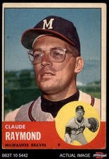1963 Topps #519 Claude Raymond Braves RC 2 - GOOD