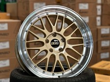 New 18x8 Et38 Bbs Lm Design Rim 4 Wheel Gloss Gold 5x114.3 Honda Toyota Mazda