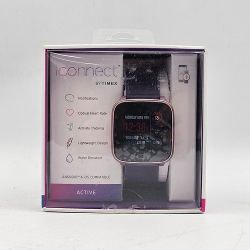 Timex iConnect Active Purple/Rose T5M34500 Wearable (Works, As New) (W1) NS#8785 - Picture 2 of 6