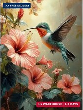 Birds Flower Diamond Art Kits for Adults, 5D Diamond Painting Kits for Beginners