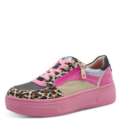 Tamaris Comfort Sneaker - Pink Multi Leder/Textil