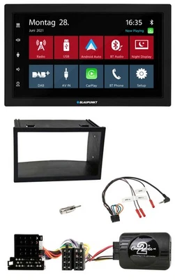 Blaupunkt Lenkrad Bluetooth DAB 2DIN USB Autoradio für VW Golf 4 Polo Passat ISO - Bild 1 von 4