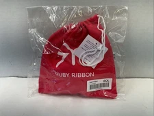 New Ruby Ribbon Set Beige Petals Size OOL (D Cup) And RR Logo Drawstring Bag