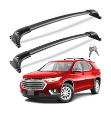 Lockable 260lbs Roof Rack Cross Bars Compatible with Traverse...