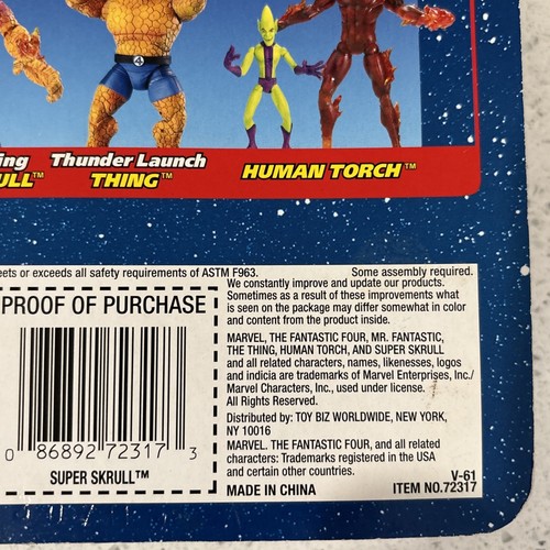 Transforming Super Skrull Fantastic Four Action Figure New Toybiz Clear Variant - Picture 5 of 12