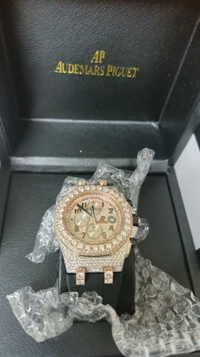 Audemars Piguet Royal Oak Offshore Men's 18K Rose Gold and 19.5 CT Diamond