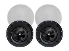 Monoprice 2-Way Carbon Fiber In-Ceiling Speakers-8in (Pair)W/Angled Drivers34198