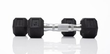 5 lb Pair Rubber Coated Hex Dumbbell Set, 10 Pounds Total New