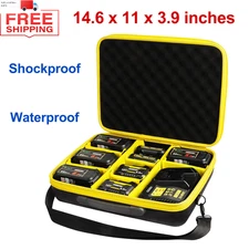 Extra Large Battery Storage Holder Case for Dewalt 20V 60V 12V 18V Max Battery