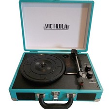 Victrola Journey Record Player Bluetooth 3-Speed Turntable Teal VSC-550BT