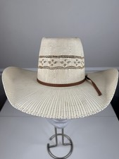 Twister Men's Tan Bangora Straw Cowboy Hat New
