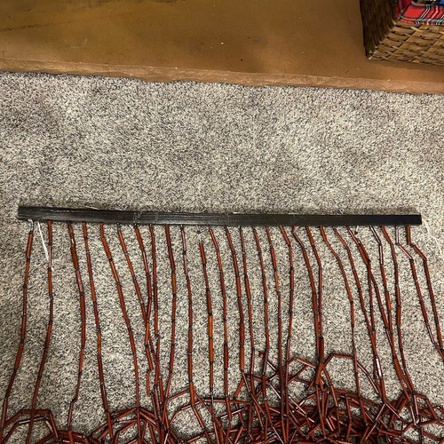 Cadre de porte vintage années 70 à suspendre bambou perles rideau bois hippie 33” X 70” - Photo 8/8
