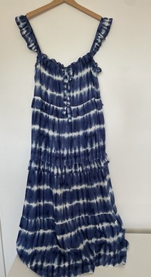 United Colors Of Benetton Tie Dye Maxikleid Gr. Medium Sommerkleid Boho Festival