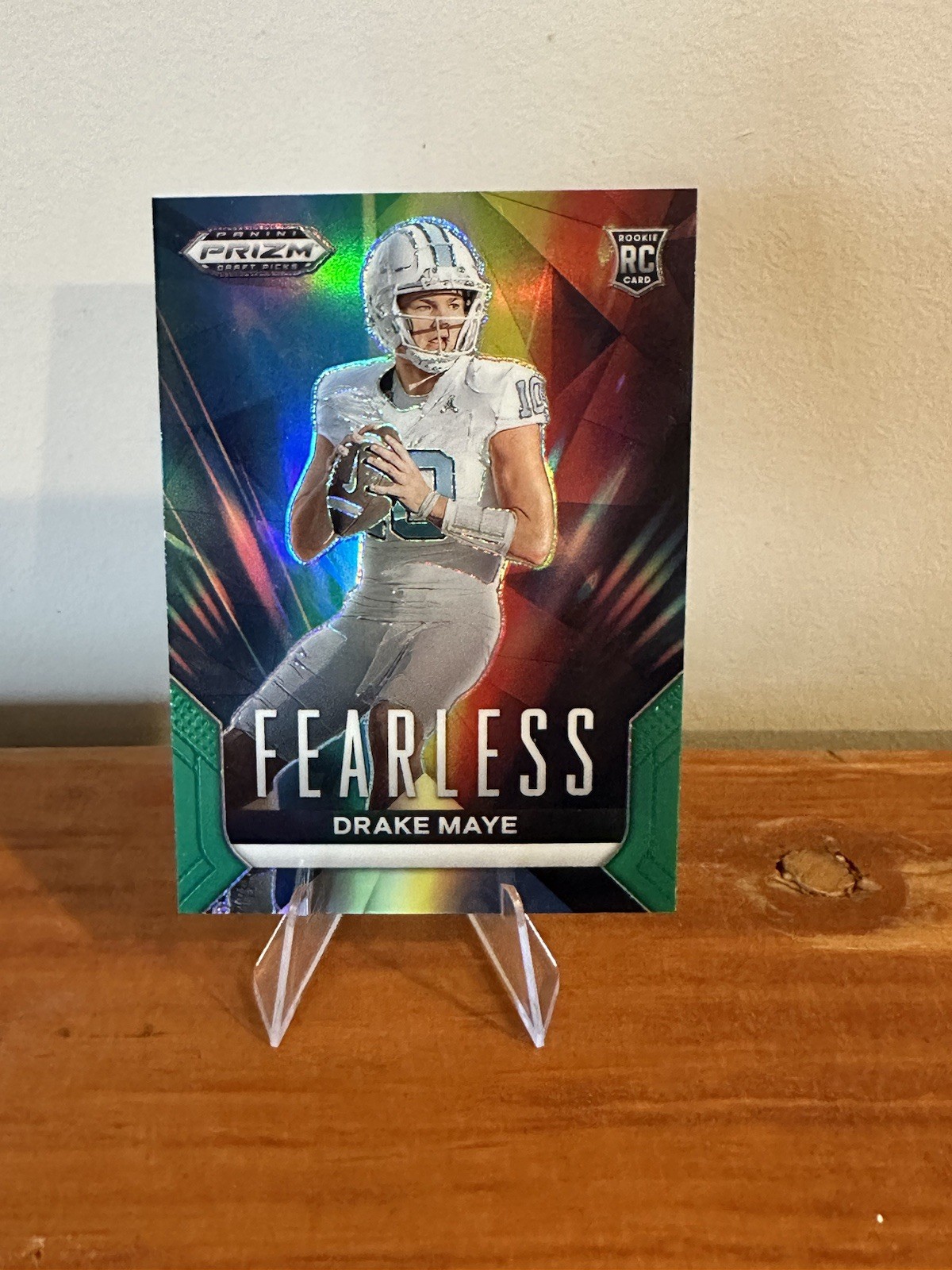 2024 Panini Prizm Draft Picks - Fearless Drake Maye #F-DM Green Prizm (RC)