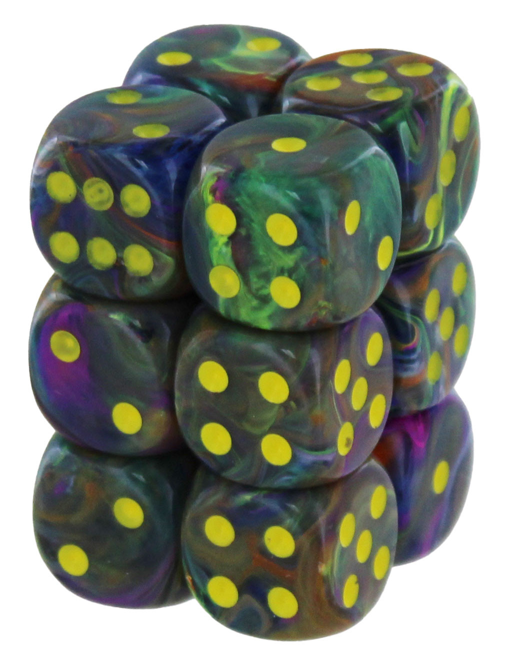 Блок кубиков для кубиков Chessex Festive Rioжелтый 16 мм d6 12 кубиков 2590₽