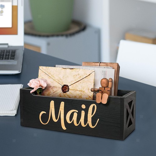 Grand Porte-lettres En Bois Exotique, Boîte à Courrier Design (occasion)