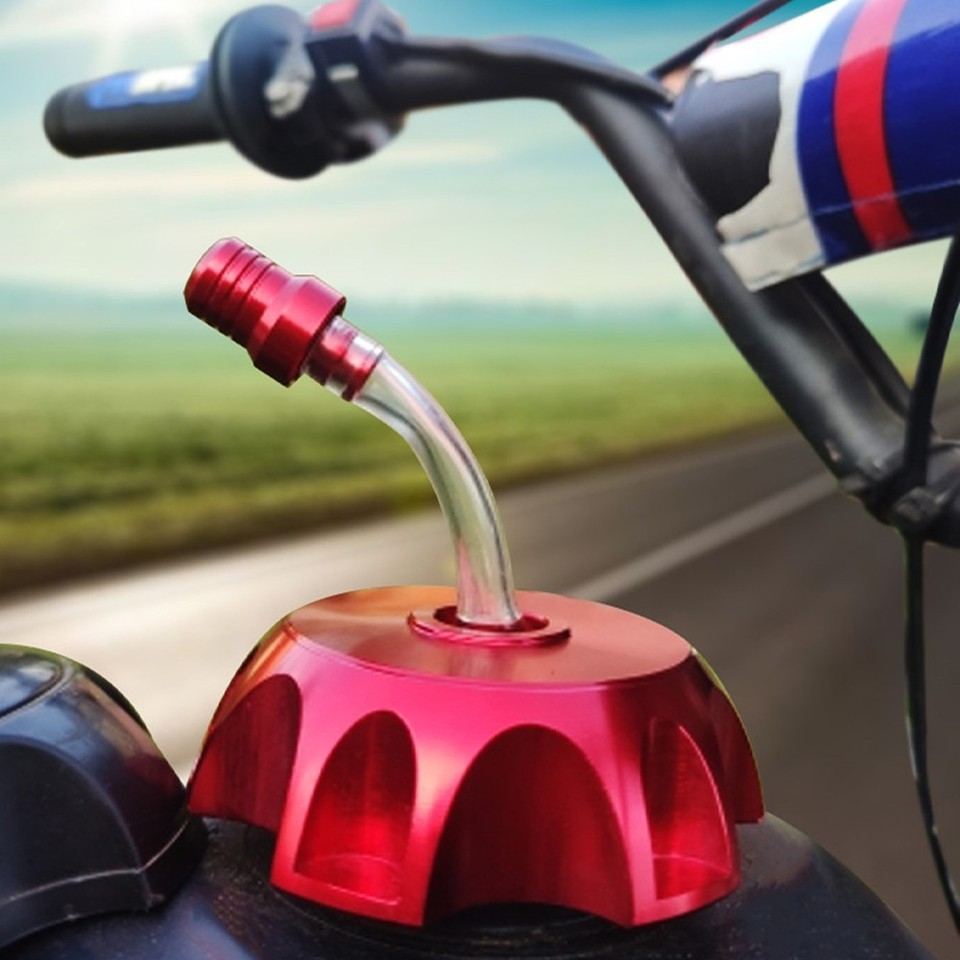 48.5mm Motorcycle Gas Fuel Tank Cap Vent Air Valve Breather Tube Pit Pipe Tube e