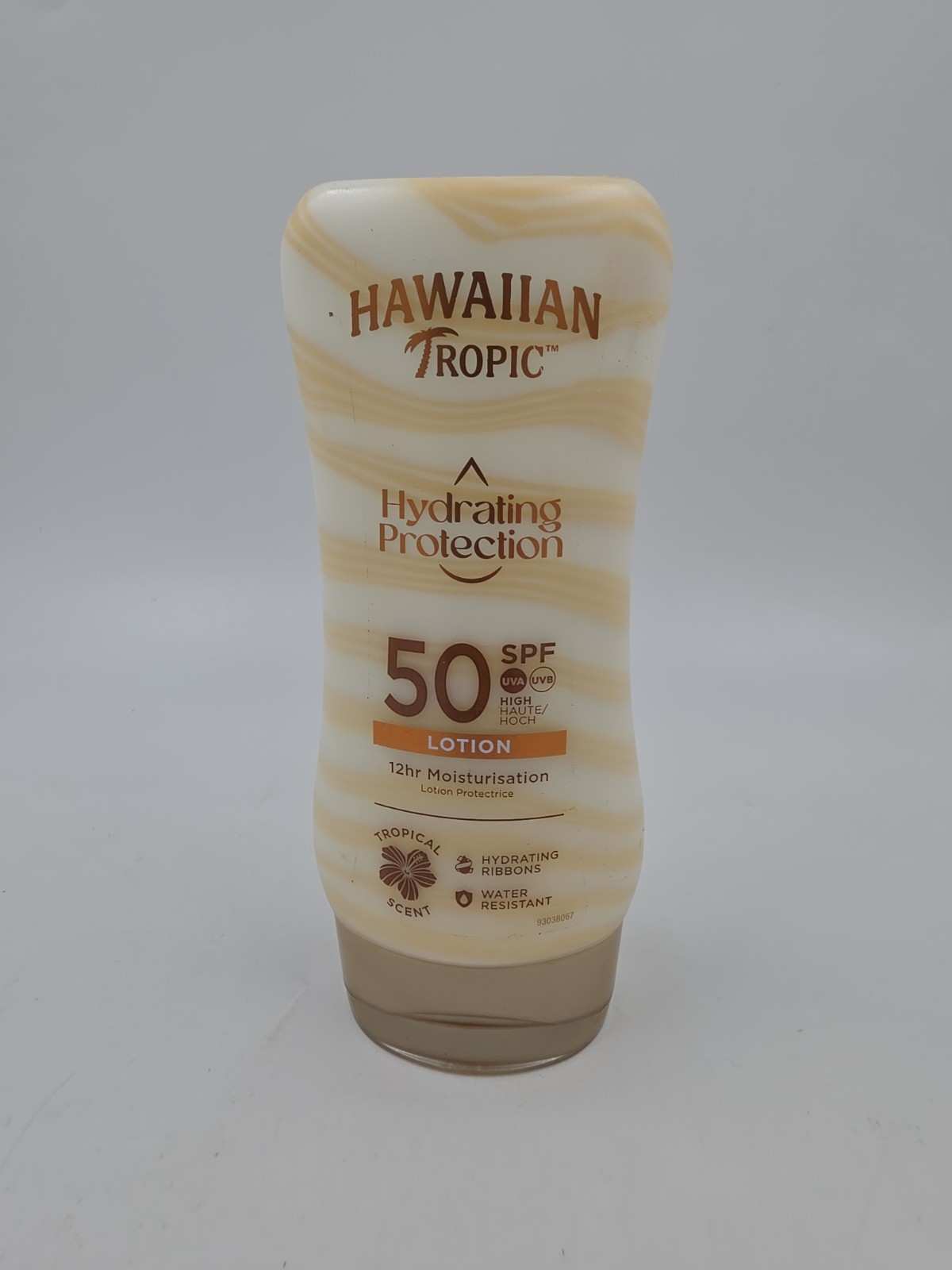 Hawaiian Tropic Hydrating Protection Sunscreen SPF 50, Scratched Bottle