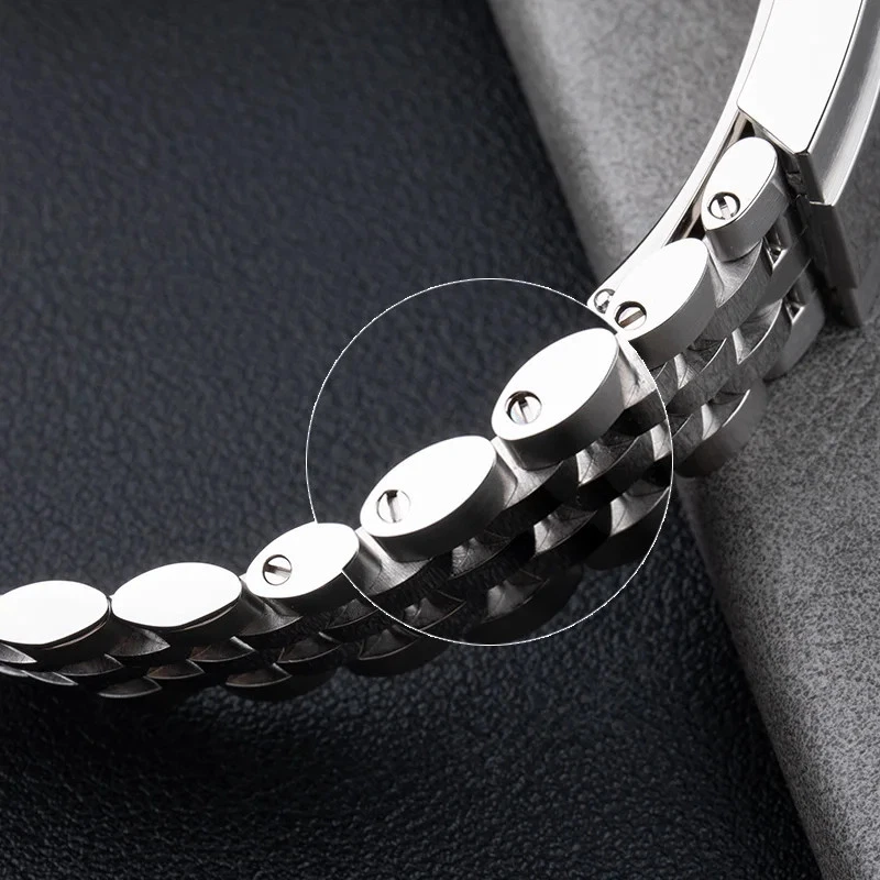 Pulseira de aço 21 mm 22 mm para Tudor Black Bay 41 mm SS Jubilee metal - Imagem 4 de 4