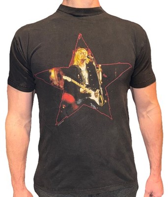 Vintage 1996 Kurt Cobain Shirt End Of Music Death of a Star Black T Size Large