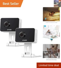 Mini WiFi Security Camera with Two-Way Audio, Night Vision & Alexa Compatibility