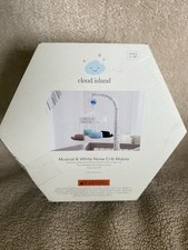 Cloud Island White Noise And Musical Crib Mobile Nursery Baby Plays 5 Lullaby  s
