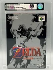 Legend of Zelda Ocarina of Time Nintendo 64 N64 JP Release Sealed VGA 85 Graded