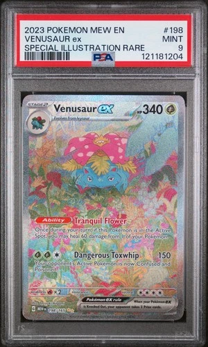 2023 Pokemon Mew 151 Venusaur Ex #198 MINT PSA 9 Special Illustration Rare