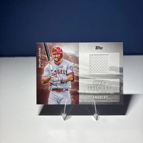 Mike Trout 2020 Topps Major League Material game used memorabilia patch card