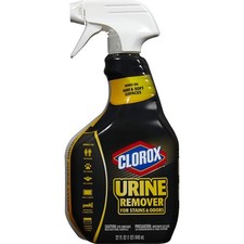 Clorox Urine Remover 32 Oz Pack of 2 Stain and Odor Cleaning Spray Bottles