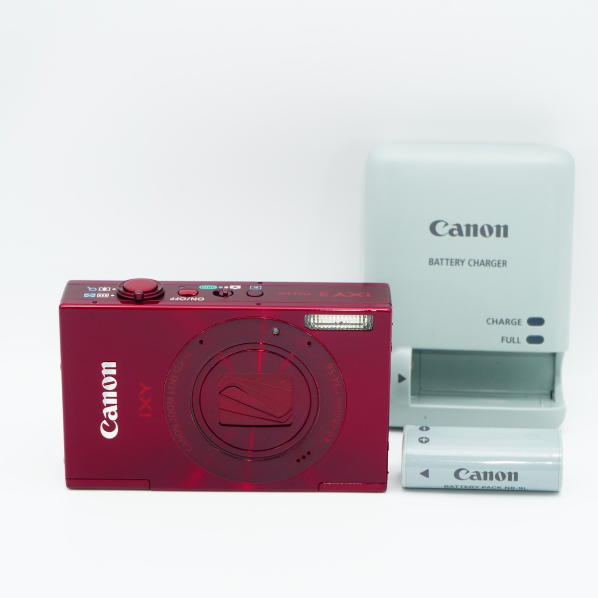 Canon IXY 3 Red Digital Camera 10.1MP 12x Optical Zoom #04021 | eBay