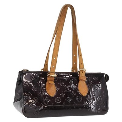 LOUIS VUITTON Monogram Vernis Rosewood Avenue Bag Amarante M93510 Auth BA10440